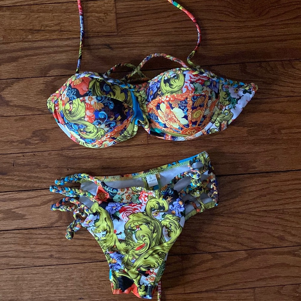 Womens size small push up cheeky bikini